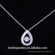 925 sterling silver dancing pendant with aaa cubic zirconia manufacturer